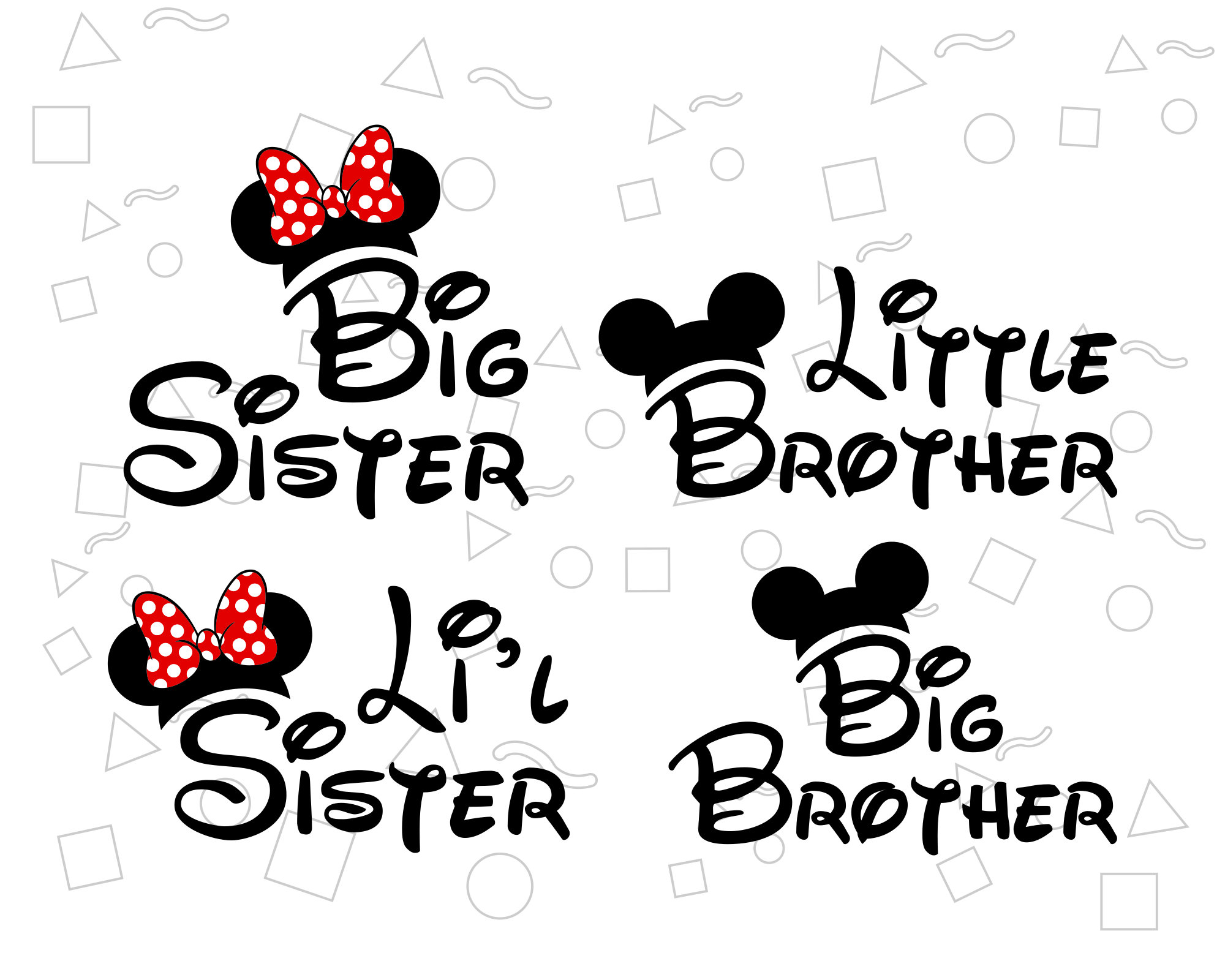 Minnie Mouse Designer Gucci Pattern SVG Sticker Cricut Cut File Clipart –  DNKWorkshop