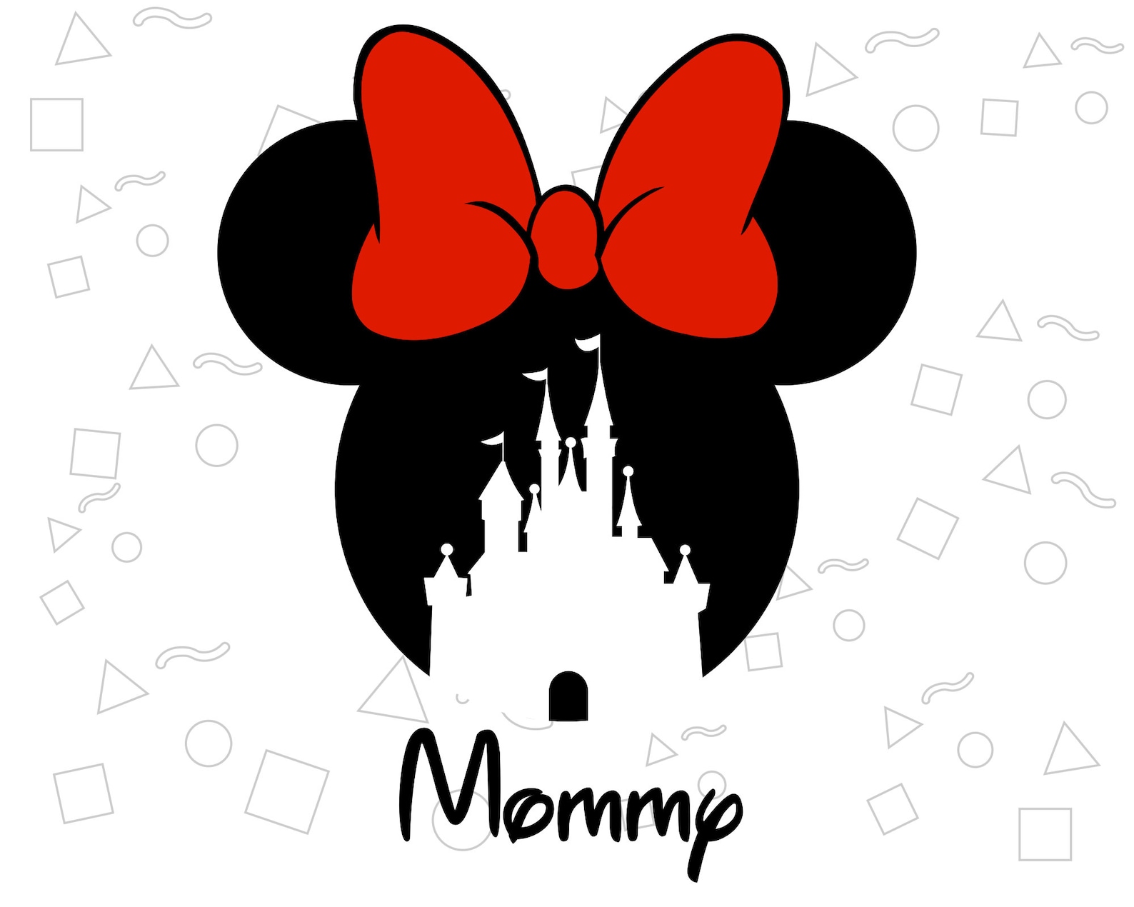 Castle Minnie Mouse Mommy Svg Disney Minnie Head Svg Cut - Etsy
