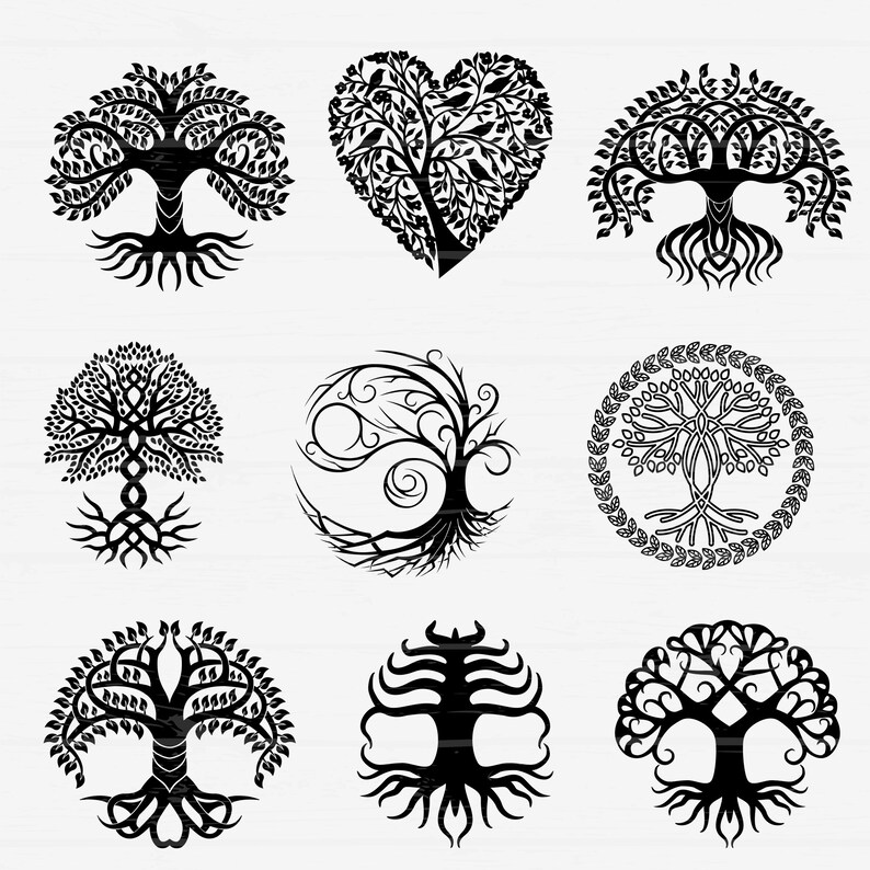 Download Clip Art Tree Of Life Svg Files For Cricut And Silhouette Celtic Tree Digital Download Pendant And Earrings Template For Crafters Fall Clipart Files Art Collectibles