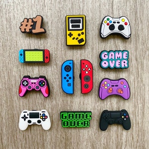 Popular Gamer Shoe Charms , Console Clog Charms , Gaming Shoe Pins , Video Game Shoe Charms , Christmas Gift , For Her , For Him