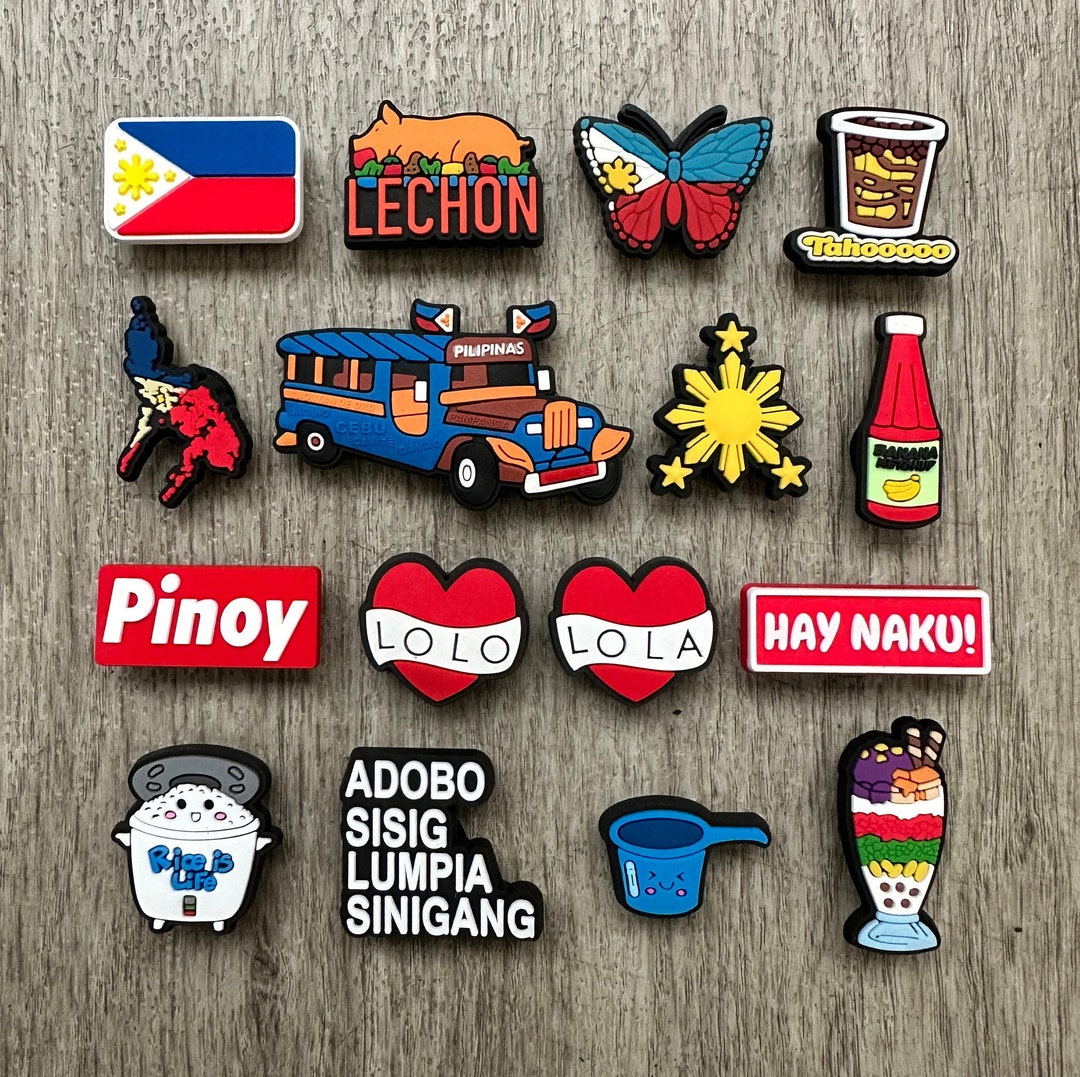 Filipino Shoe Charms , Filipino Culture Clog Charms , Pinoy Shoe Charms
