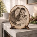 Personalized Wood Photo Engraving, Custom Valentine’s Day Gift, Romantic Keepsake, Couple Anniversary Decor, Rustic Home Decoration