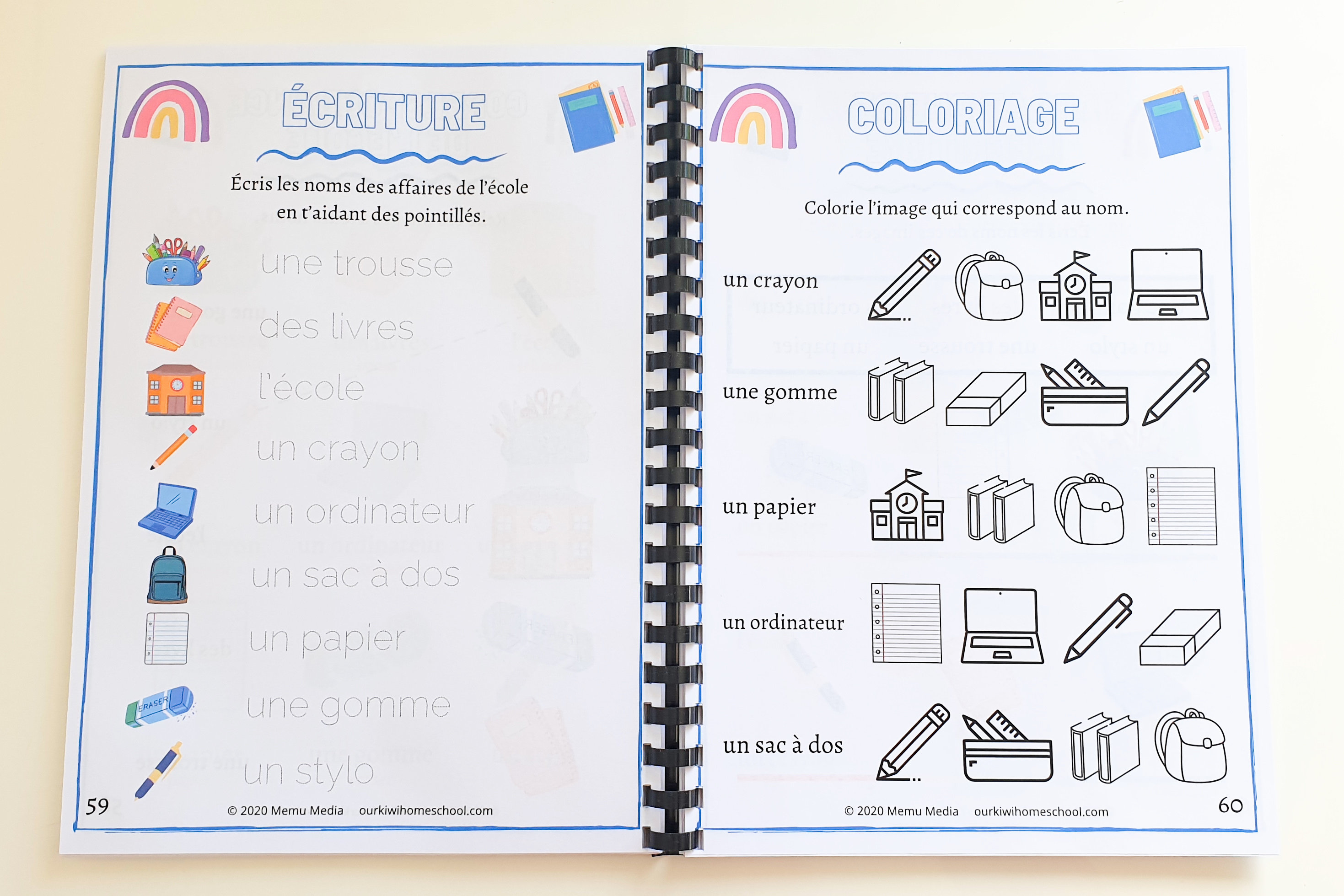 Beginner French Workbook Kids French Worksheets Etsy España