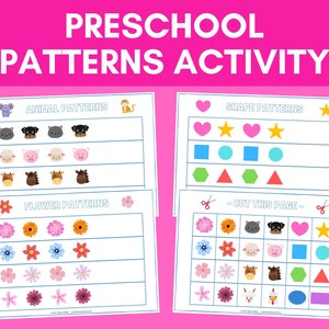 Preschool Patterns Activity | Pattern Matching Game | Homeschool Resource