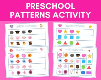 Preschool Patterns Activity | Pattern Matching Game | Homeschool Resource