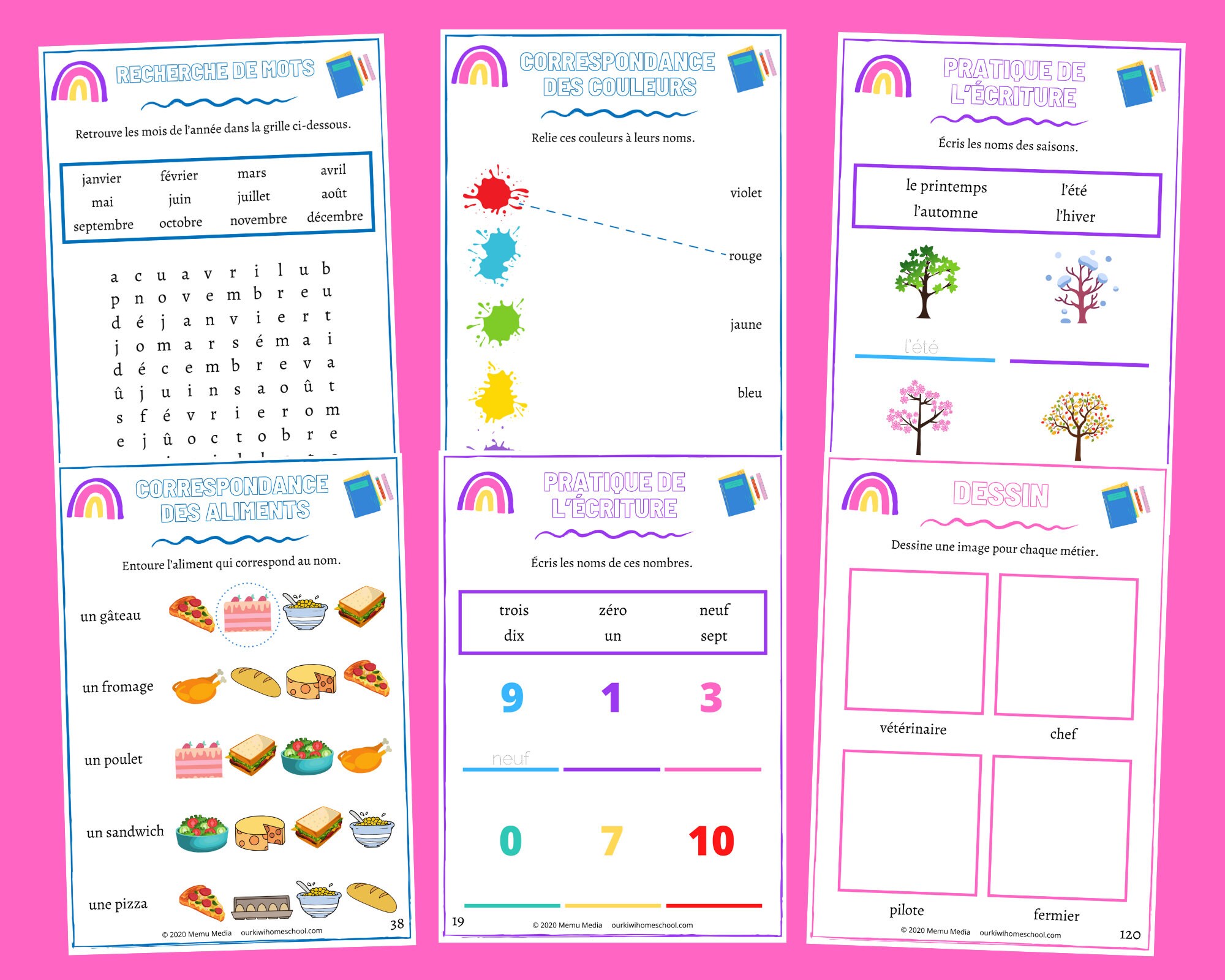 Beginner French Workbook Kids French Worksheets Etsy España
