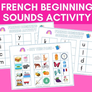 French Beginning Sounds Activity | French Learning Game | Français