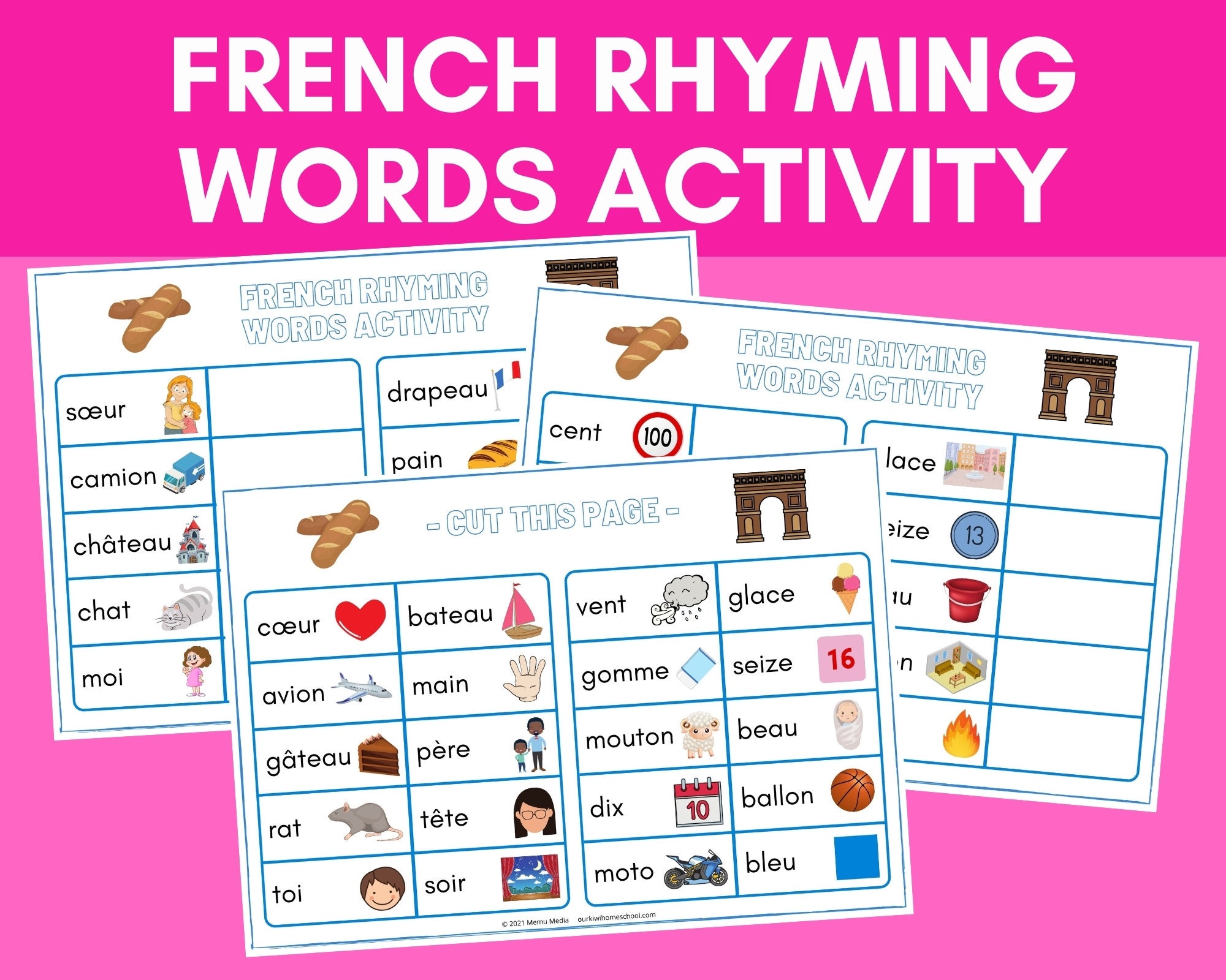 Words that rhyme. Настольные игры на французском языке. French Words. Masc Words in French.