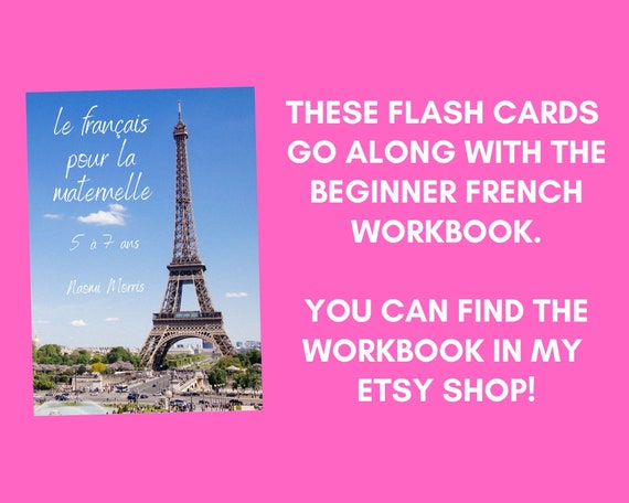 Beginner French Flash Cards | French Learning Resource | Français