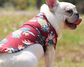 Breathable Hawaiian Style Dog Clothes | Summer Pet Shirt Dog Beach Shirt | Puppy Costume Cat Spring Pet Costume Dog Shirt | Party Dog Dress