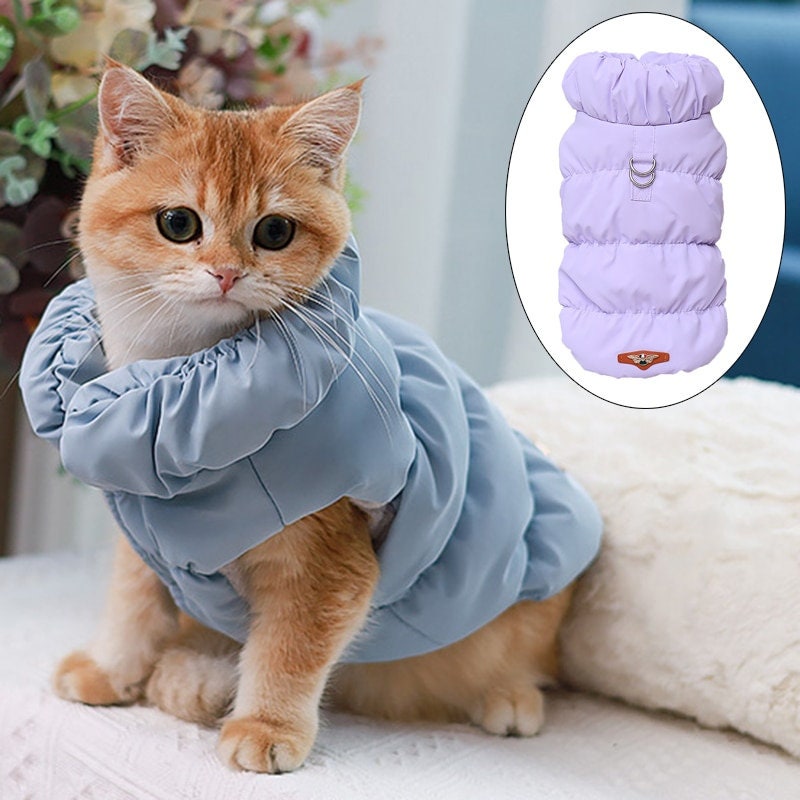 Cat puffer jacket top