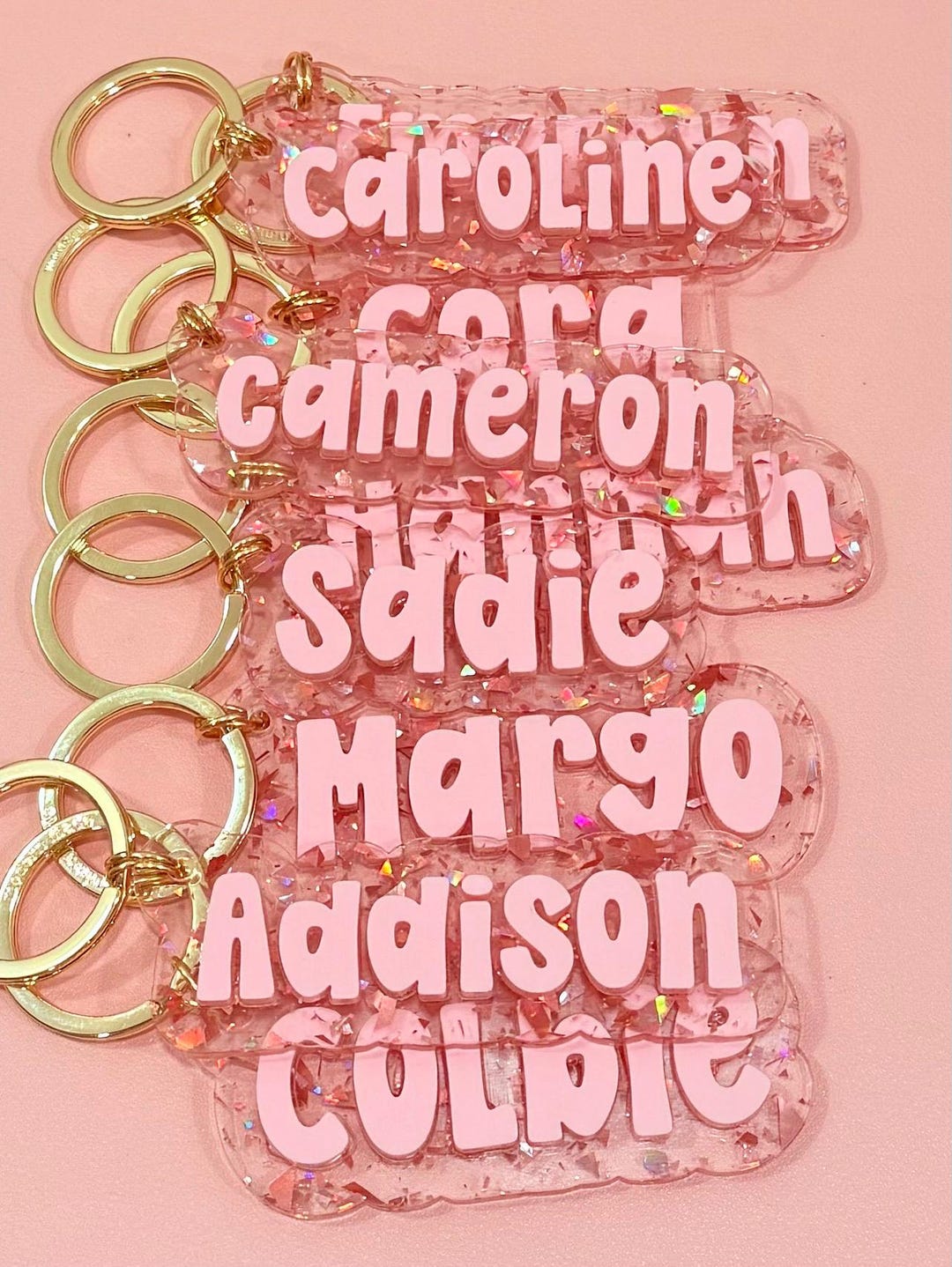 NEW Personalized Name Keychain: Custom Name Bag Accessory - Etsy