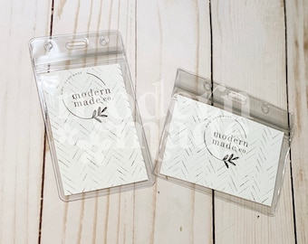 Add On ID Badge Holder: Horizontal or Vertical
