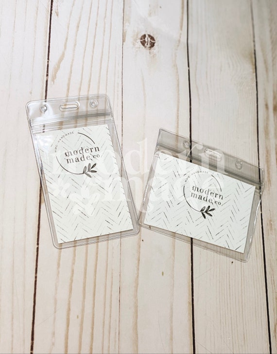 Add On ID Badge Holder: Horizontal or Vertical