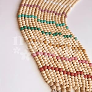Rainbow Silicone + Wood Lanyard, Teacher Lanyard, Badge Necklace, Fun Lanyard, Wood Bead Lanyard