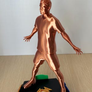 Cristiano Ronaldo Statue with Country and Club Platform