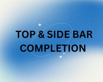 Top and Side bar finisher - please read description need a minimum of 500 dice