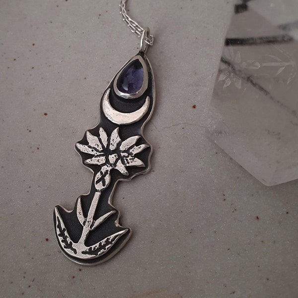 Cornflower Midnight Meadows Pendant