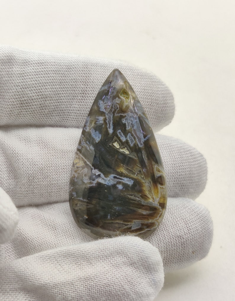 Natural Turkish Stick Agate. Cabochon Stick Agate. Cabochon Gemstone