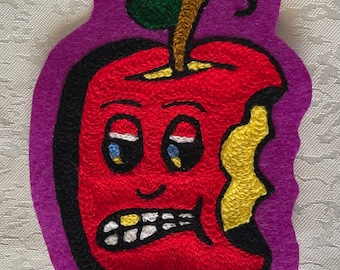 Chainstitch embroidery hard core patch