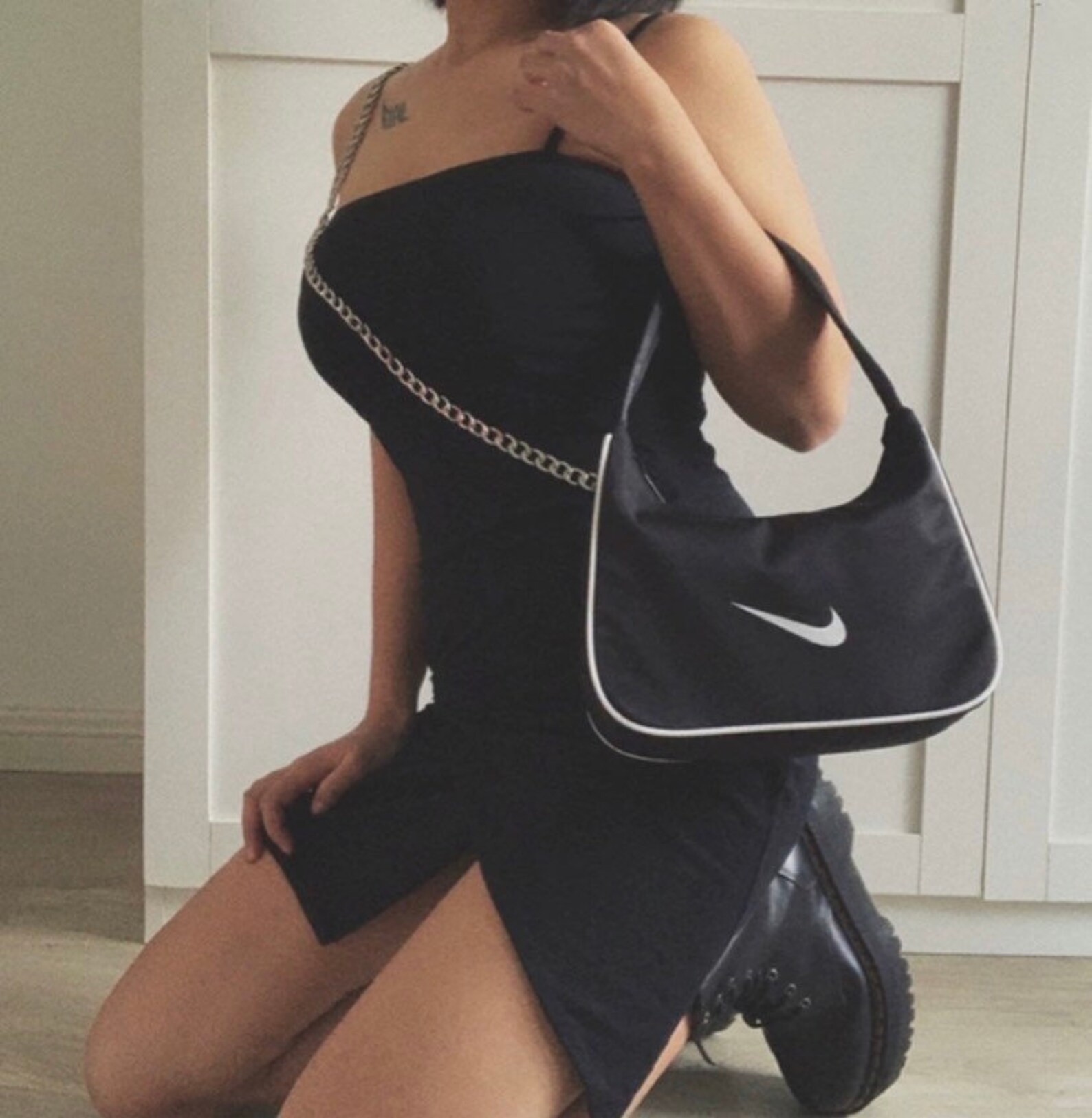 Nike reworked/altered baguette shoulder bag y2k vintage Etsy