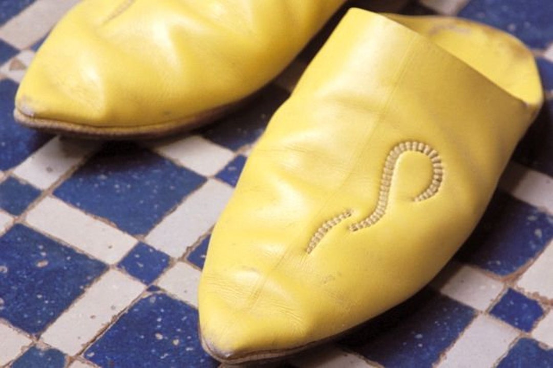 Moroccan Traditional Shoe Babouche Leather of Goat Shoes Women Etsy