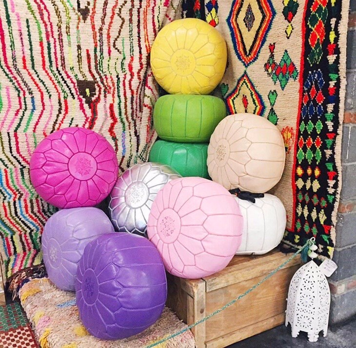 50 OFF STUFFED Moroccan Pouf Ottoman Handmade Original Etsy