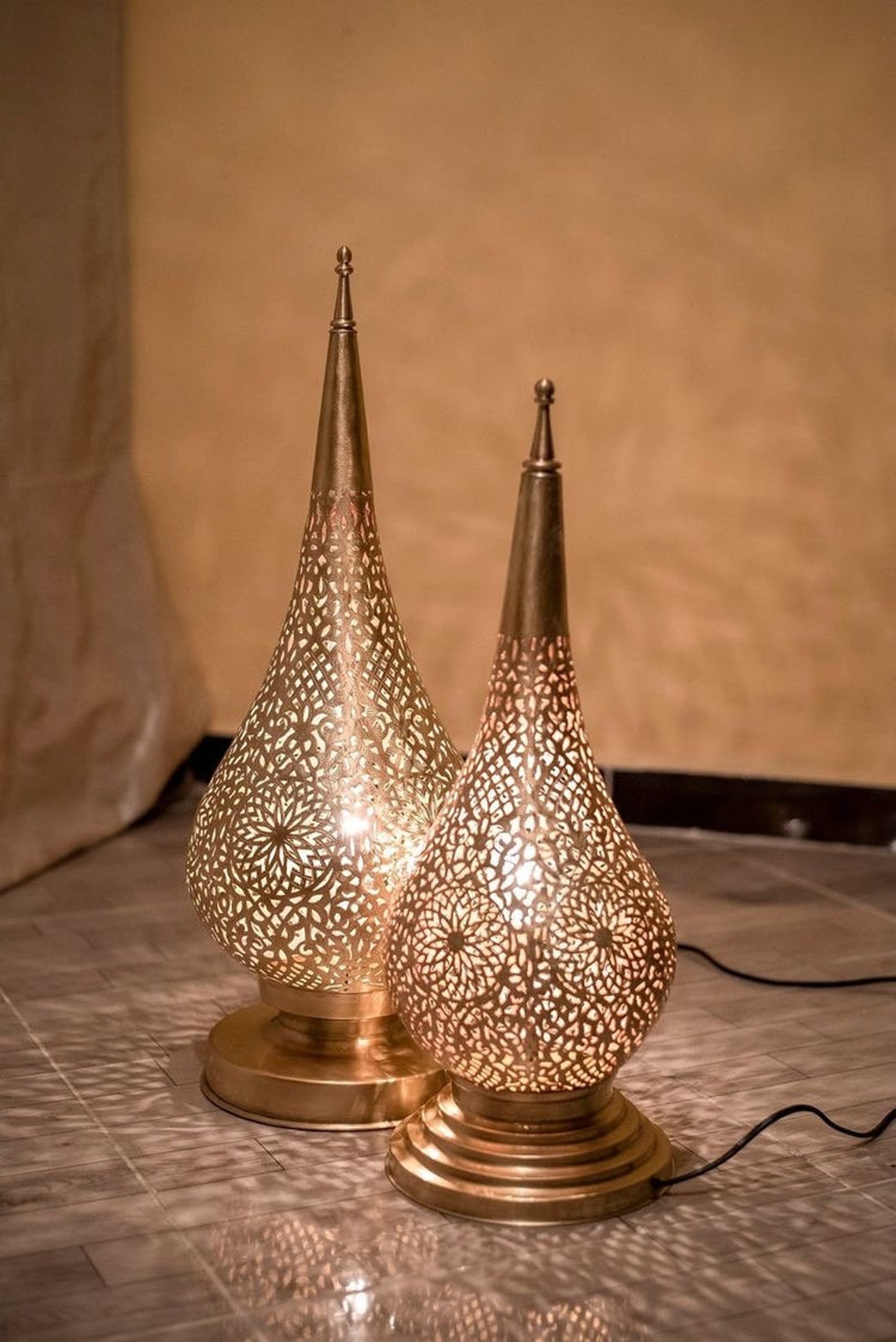 Traditional Moroccan Floor Lamp Vintage and Handmade for Etsy