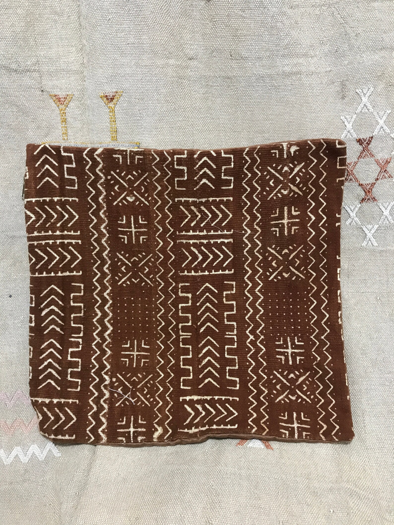 2 COLORS Moroccan Pillow Covers 20x20 Cushion White Handwoven Etsy