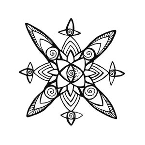 Coloring Page Mandala-Space