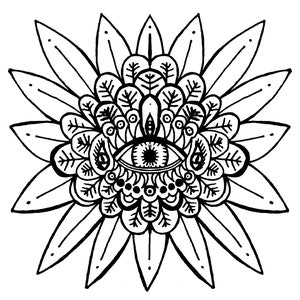 Pagina da colorare Mandala - Visione e crescita