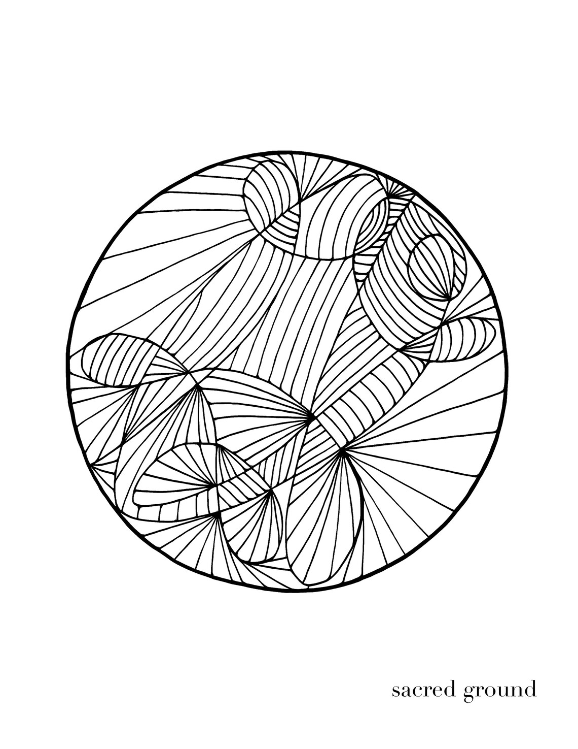 Digital Coloring Book - Collaborative Magic - Hand Drawn Sigil Coloring ...