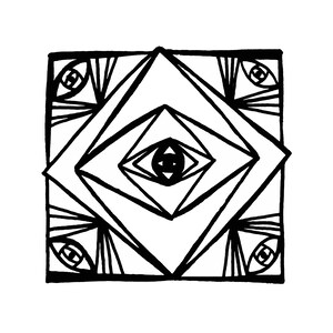 Coloring Page Mandala-Faith