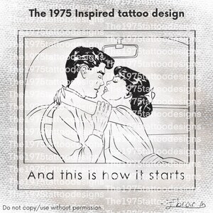 the 1975 this is how it starts artwork- tattoo design