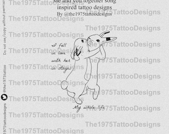 The 1975 Me and you together song  lyrics inspired daily lyric designs by @the1975tattoodesigns on instagram