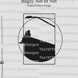 1975 bagsy artwork- tattoo design