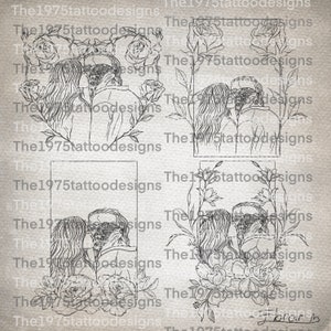 the 1975 robbers artwork- tattoo design
