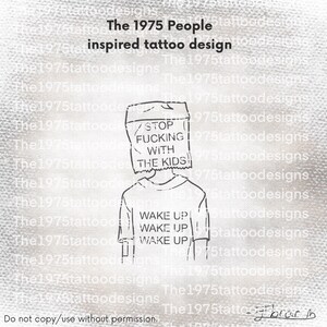 the 1975 people artwork- tattoo design