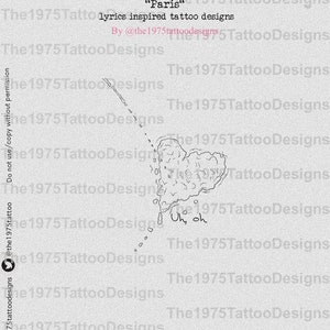 1975 paris daily lyric ready to download tattoo designs by @the1975tattoodesigns on instagram