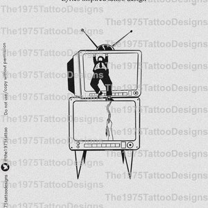 the 1975 it’s not living if it’s not with you artwork- tattoo design