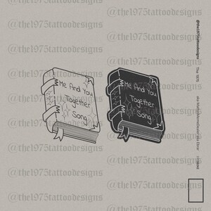 the 1975 me and you together song artwork- tattoo design