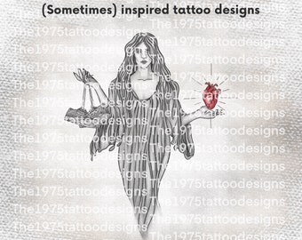the 1975 I Always Wanna Die (Sometimes) artwork- tattoo design