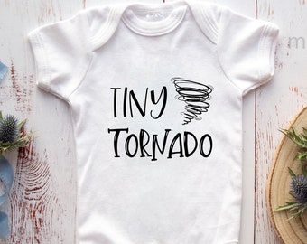 Tiny Tornado Bodysuit - Pasgeboren Cadeau - Fun Baby Vest - Baby Gift Ideas - Baby Bodysuit