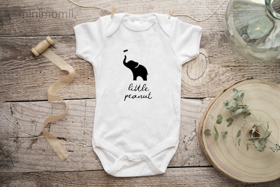 Little Peanut Baby Bodysuit Fun Baby Gift Idea Elephant