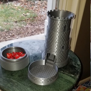 Dice Tower WITH Storage NEW!! Collapsible Portable for Tabletop and Board Game Dice Rolling great for dungeons and dragons sessions