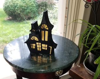 Halloween Decoration, Haunted House, Light Up with LED tealight