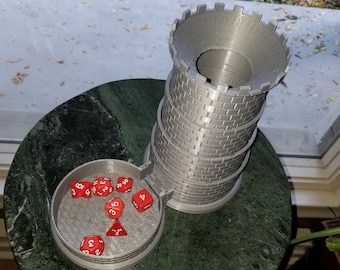 Dice Tower, Collapsible and Portable for Tabletop and Board Game Dice Rolling, great for dungeons and dragons sessions