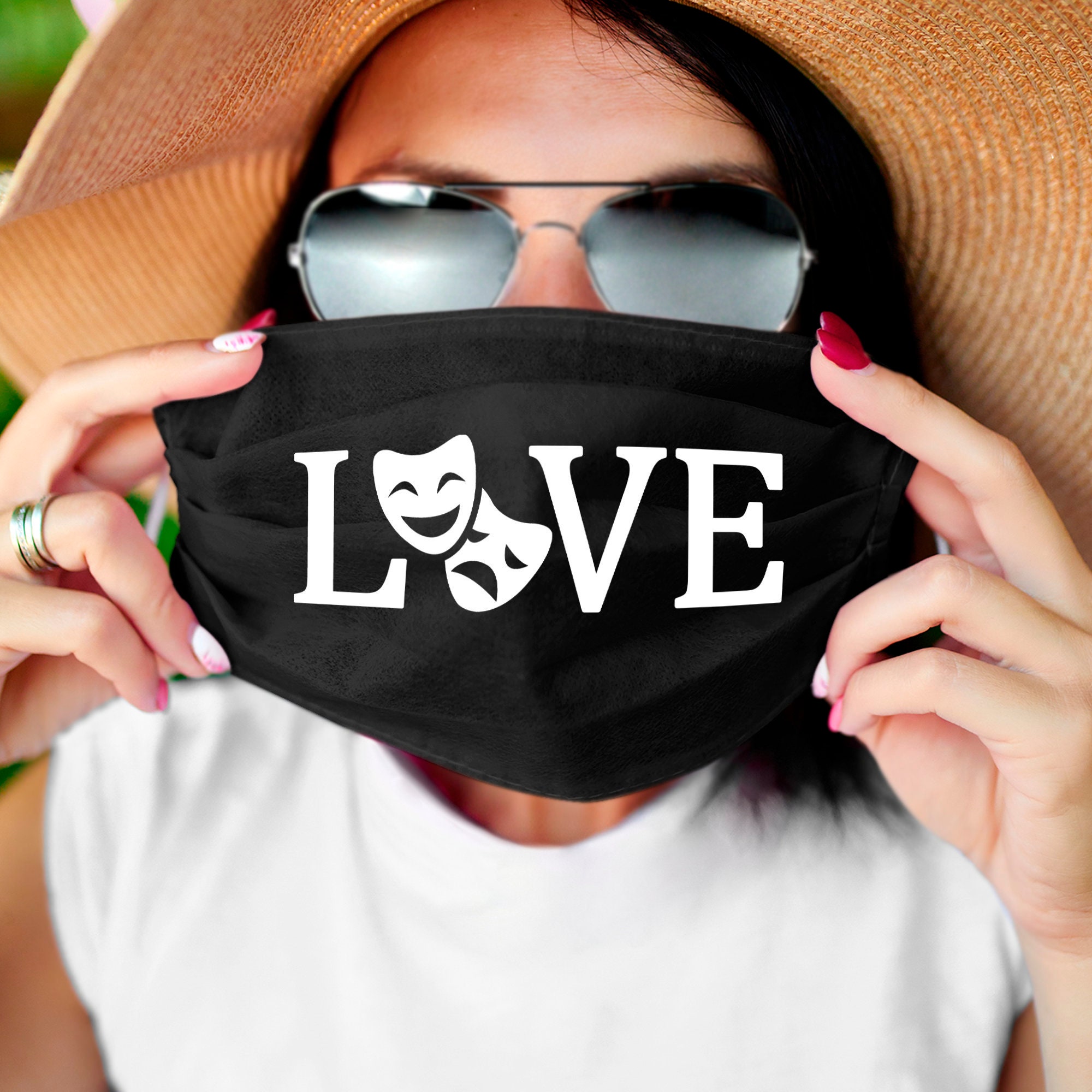 Theatre Love Broadway Mask Broadway Musical Mask Musical Etsy