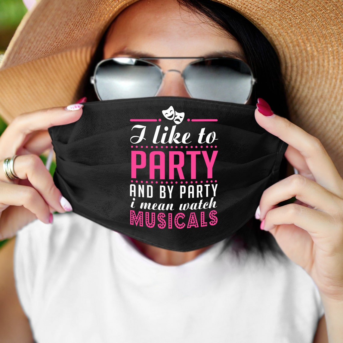 Broadway Mask Broadway Musical Mask Musical Theatre Mask Etsy