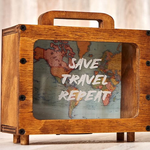 Honeymoon Fund Shadow Box Money Box Unique Piggy Bank Etsy